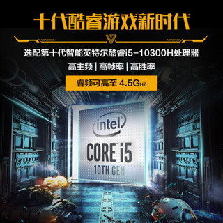 华硕（ASUS）飞行堡垒8 新十代酷睿标压 15.6英寸电竞游戏本笔记本电脑 i5-10300H GTX 1660Ti-6G 8G 512G PCIE 144Hz 刷新率