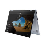 ASUS 华硕 VivoBook 14F 14.0英寸 变形轻薄本 苍月银(酷睿i3-8145U、核芯显卡、4GB、128GB SSD、1080P、IPS）