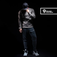 MSGD休闲卫衣男子春季运动套头卫衣潮流休闲长袖 Khaki 卡其配色 M