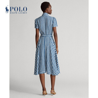 Ralph Lauren/拉夫劳伦女装 2020年夏季方格连衣裙21499 400-蓝色 4