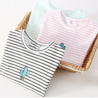 Miiow 猫人 男女童纯棉短袖 T恤 小水果-嫩绿 120