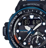 CASIO 卡西欧 G-SHOCK系列 GWN-Q1000MC-1A2PR 男士光动能手表 38mm 黑色 黑色