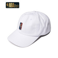 NBA Style潮流服饰 时尚棒球帽男女款运动潮帽LOGO休闲鸭舌帽帽子 白色 F
