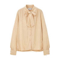 优衣库 UNIQLO 优衣库 430430 女士花式蝴蝶结领衬衫
