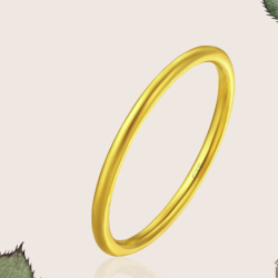 CHOW TAI FOOK 周大福 F217482 简约时尚金戒指