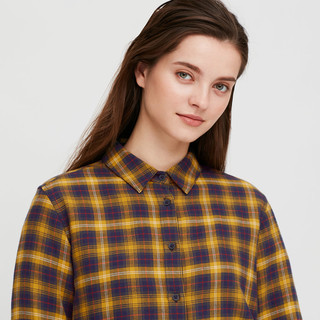 UNIQLO 优衣库 女士法兰绒格子长袖衬衫432632