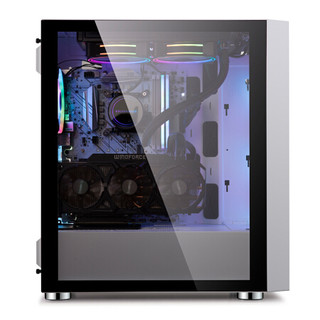 GOLDEN FIELD 金河田 魔术师 RGB ATX机箱 半侧透 冰川银