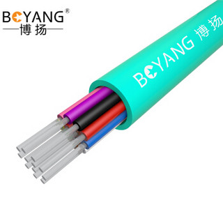 博扬（BOYANG）BY-GJFJV-12A1-OM4 12芯OM4万兆多模室内光缆光纤线网线 GJFJV束状软光缆 100米