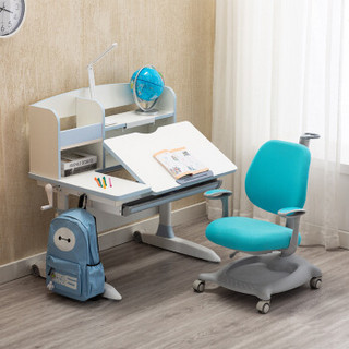 摩高空间儿童学习桌椅套装可升降小学生书桌实木类写字桌加宽设计套装常规椅子1200*960*1250