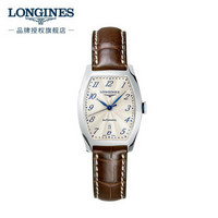 LONGINES 浪琴 瑞士手表 典藏系列 机械皮带女表 情侣对表 L21424734