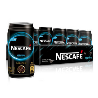 咖啡(Nescafe) 即饮咖啡 轻甜黑咖啡 咖啡饮料210ml*16罐