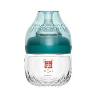 gb好孩子 婴儿玻璃奶瓶 新生儿 婴幼儿 宽口径玻璃奶瓶 仿母乳质感 铂金系列 120ml 祖母绿