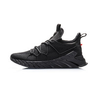 LI-NING 李宁 减震跑系列 男士跑鞋 ARHQ119-4 标准黑 43