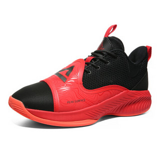 匹克（PEAK）男篮球鞋实战球鞋外场战靴防滑耐磨运动鞋 E01221A 暗红/黑色 43