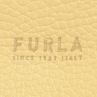 芙拉 FURLA 女士 LUCE系列 黄色 牛皮革 M号 大容量手提包单肩包托特包 1049148