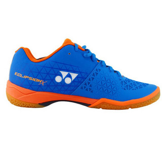 尤尼克斯YONEX羽毛球鞋轻量比赛训练动力垫减震防滑运动鞋SHB-ELSXEX-632蓝色/橙色39码