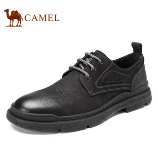 骆驼（CAMEL） 时尚舒适户外软日常休闲工装鞋男 A032088220 黑色 39