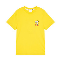 MLB 美国职棒大联盟 迪士尼联名系列 男女款圆领短袖T恤 31TSK2 黄色 L