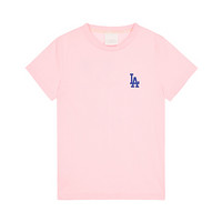 MLB短袖男女通用情侣装迪士尼联名款潮流T恤女韩版米老鼠 31TSK1 粉色米奇 M/95(偏大一码）
