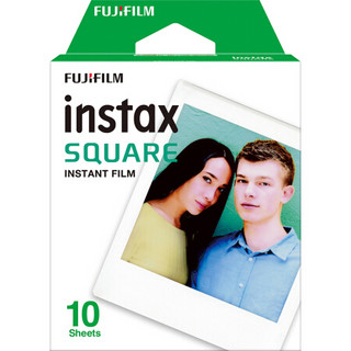 FUJIFILM 富士 INSTAX SQUARE 方形 白色 拍立得相纸 10张