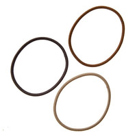 無印良品 MUJI 無印良品 橡皮发圈·3色混装 茶色