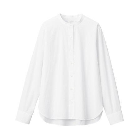 無印良品 MUJI 无印良品 女士立领衬衫 BCB12A0S 白色 XL