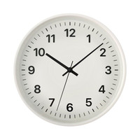 無印良品 MUJI 無印良品  指针式时钟·中 白色 约直径265mm