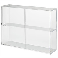  無印良品 無印良品 MUJI  亚克力珍藏品收纳架/附拉门/大 33.6cmx8.4cmx24.4cm