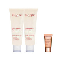 娇韵诗（CLARINS）洁面膏系列 舒缓泡沫洁面膏125ml*2+晚安霜15ml