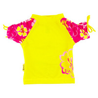 澳洲babyBANZ婴幼儿童防晒泳衣男女宝速干透气游泳衣泳装(3个月-12岁) 粉色太阳花-短袖 000码 (3个月)