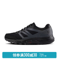 萨洛蒙（Salomon）男款户外轻便运动舒适透气越野跑鞋 TRAILSTER 2 M 409627 黑色 UK9.5(44)