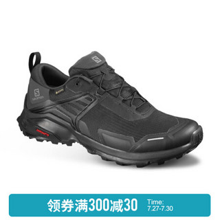 萨洛蒙（Salomon）男款户外防水透气舒适耐磨徒步鞋 X RAISE GTX M 黑色 409737 UK7.5(41 1/3)