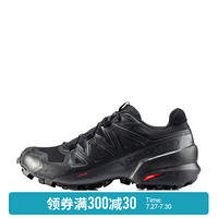 萨洛蒙（Salomon）女款户外防水透气越野跑鞋 SPEEDCROSS 5 GTX W 黑色 407954 UK5.5(38 2/3)