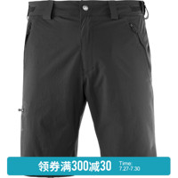 【20春夏】萨洛蒙（Salomon）男款户外休闲舒适轻便短裤 WAYFARER SHORT M 黑色 393181 48/R