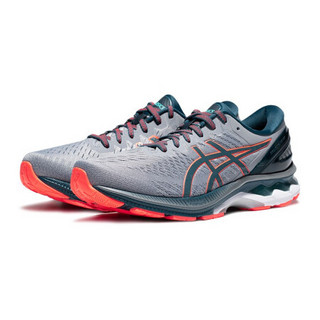 ASICS亚瑟士 2020春夏男式稳定宽楦跑步鞋GEL-KAYANO 27(2E) 1011A835 灰色/蓝绿 39.5