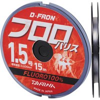 DAIWA达亿瓦 D-FRON 碳纤子线 高强力顺滑钓鱼子线 日本进口碳素线 渔线 钓具 自然色15m 1.5号