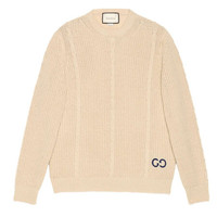 GUCCI 古驰 男士圆领毛衣 597732 XKA4K 9772 米色 M