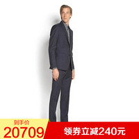 Ferragamo菲拉格慕男装西服经典翻领双外部翻盖口袋经典长裤142749 717025 56