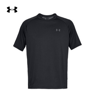 安德玛官方UA Tech 2.0男子运动短袖T恤Under Armour1326413 黑色001 XS