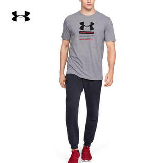 安德玛官方UA Originators男子运动短袖T恤Under Armour1351627 灰色035 M