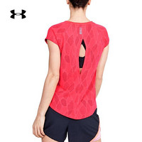 安德玛官方UA Streaker女子运动短袖T恤Under Armour1350070 红色628 S