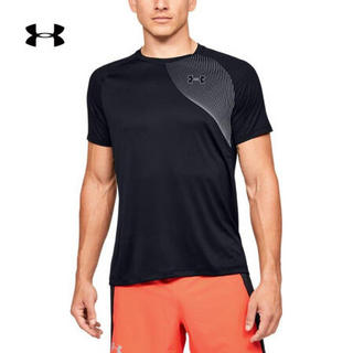 安德玛官方UA Qualifier男子运动短袖T恤Under Armour1353467 黑色001 XXL