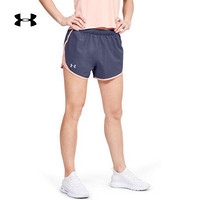 安德玛官方UA Fly By女子运动短裤Under Armour1350196 蓝色497 S