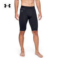 安德玛官方UA RUSH男子强力伸缩型运动短裤Under Armour1351672 黑色001 S