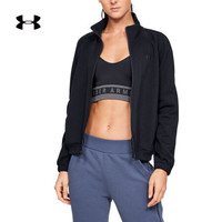 安德玛官方UA Double Track女子运动夹克Under Armour1344223 黑色001 S