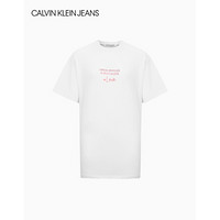 【七夕系列】CK JEANS 2020秋冬新款女装 纯棉短袖T恤 J215174 YAF-白色 M