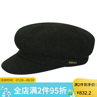Kangol袋鼠鸭舌帽男女同款渔夫帽平顶帽纯色秋冬款K3124HT-1 Hunter Mix XL