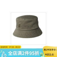 Kangol袋鼠男帽女帽春夏款遮阳帽盆帽渔夫帽礼帽纯色纯棉K4224HT Smog M