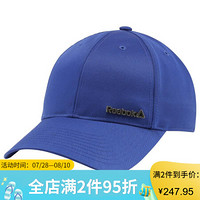 Reebok锐步女款棒球帽休闲纯色透气D56060 Deep Cobalt OSFW