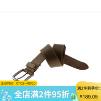 Timberland添柏岚腰带男士针扣批到裤带（仓） Brown-B75451 34in